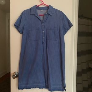 Chambray T-shirt dress